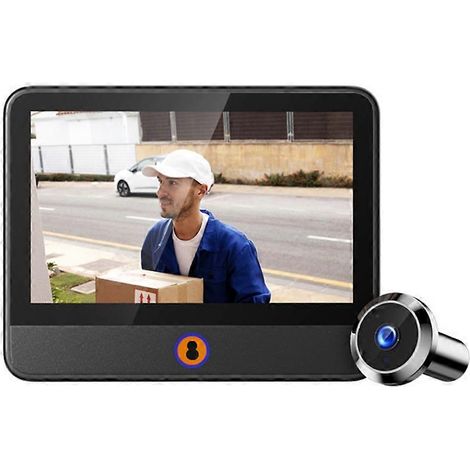 Sonnette vidéo Tuya Wifi 2MP avec judas, détecteur de mouvement PIR et écran de 4,3 pouces (1/5)