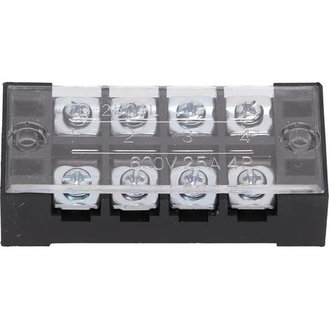 Double Row Screw Terminal Block 25A, Pack of 50 (1/5)