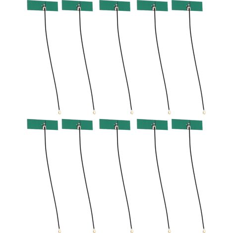 NZ-2.4G-PCB-006 Antenne intégrée 2,4 GHz en forme de T, bande complète, 4,5 dBi, patch PCB avec interface IPEX pour la transmission de données (1/5)