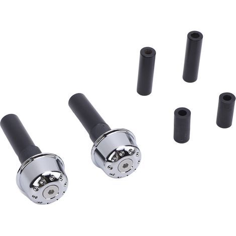 Convient aux embouts de guidon en aluminium de 13 à 20 mm, argentés, pour motos, avec vis M6. (1/5)