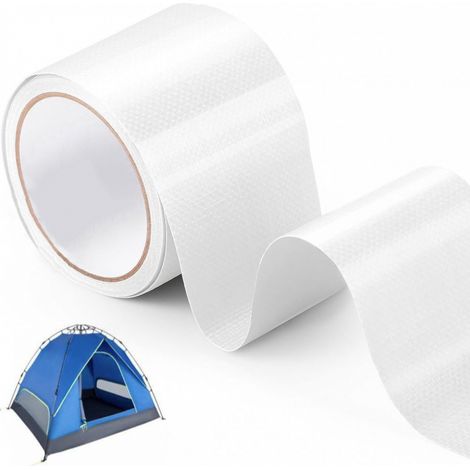 Transparentes Markisenreparaturband, 2 m x 7 cm, wasserdichte Flicken für PVC-Planen, Klebstoff, für Markisen. (1/5)