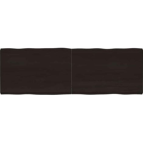 Tischplatte 180x60x(2-6) cm Massivholz Behandelt Baumkante
