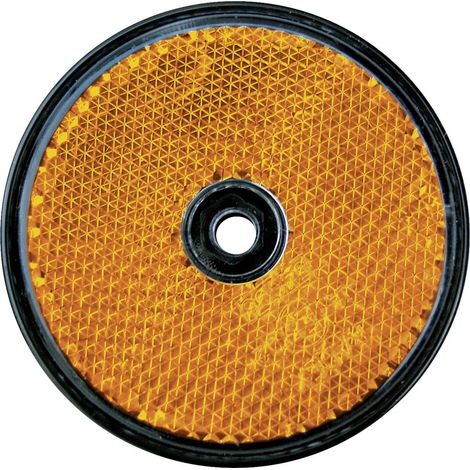 LAS Reflektor rund orange 2 Stück Anhängerzubehör