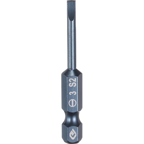 Embouts De Tournevis À Fente Magnétique 3mm Acier S2 Embout De Tournevis À Tête Plate Tige Hexagonale 1/4" Embouts De Tournevis Pour Perceuse 50mm (2") Long Pour Vis (1/5)