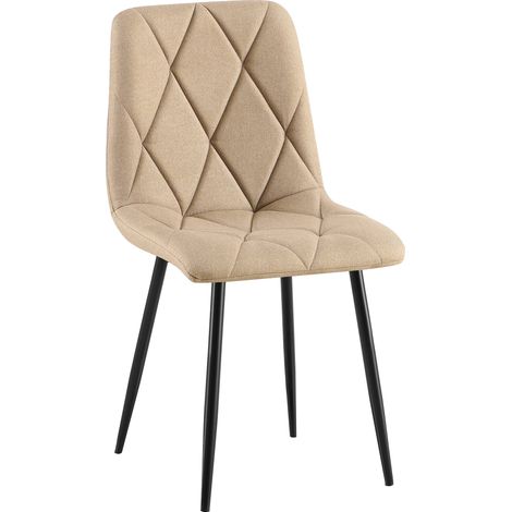 Esszimmerstuhl Clairton Stoff taupe