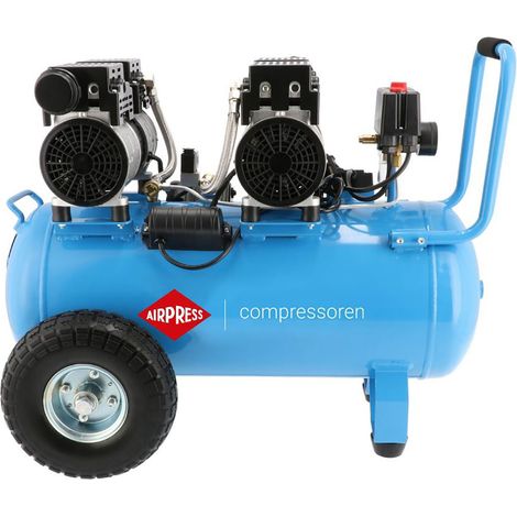Airpress® Flüster Kompressor 2 PS 50 Liter LMO 50-270 8bar Typ 36504 Druckluftkompressor (1/5)
