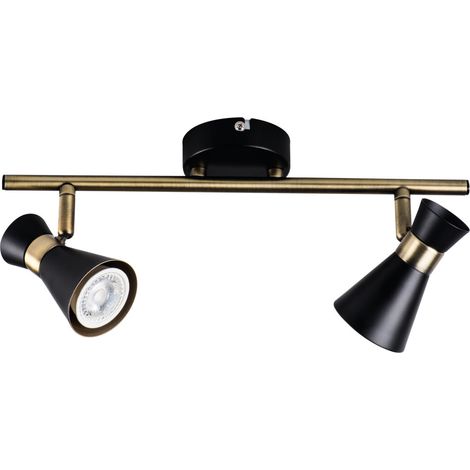 Kanlux MILENO rampe plafonnier 2 spots GU10 laiton (1/5)