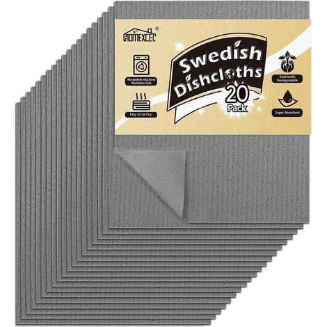 Lot de 20 torchons absorbants pour cuisine, 17,8 x 15,2 cm (1/5)