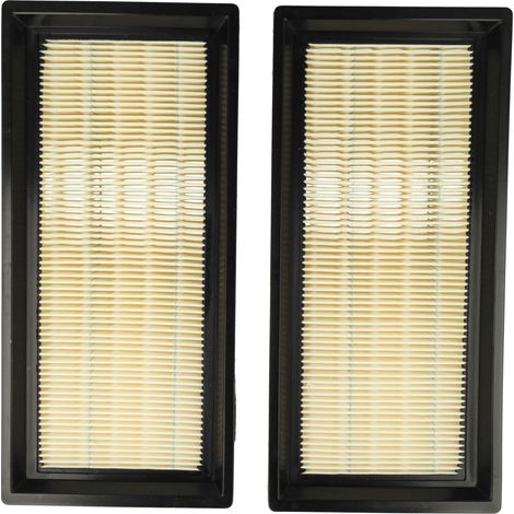 vhbw Set de 2x filtres d'aspirateur compatible avec Protool Festool VCP 300 E-L, 300 E-M aspirateur - Filtre principal, filtre plissé plat (1/4)