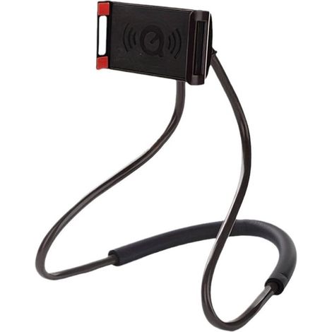 Allecto Plus - Supporto universale da collo per telefono - Supporto a bradipo per cellulare - Nero (1/5)
