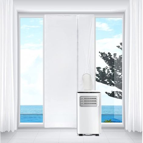 Joint de Porte pour Climatiseur Mobile et Sèche-Linge, Joint de Porte climatiseur,Tissu de Calfeutrage de Porte pour Toutes Les Climatiseur Mobile,Facile à installer,210x90 cm (1/5)