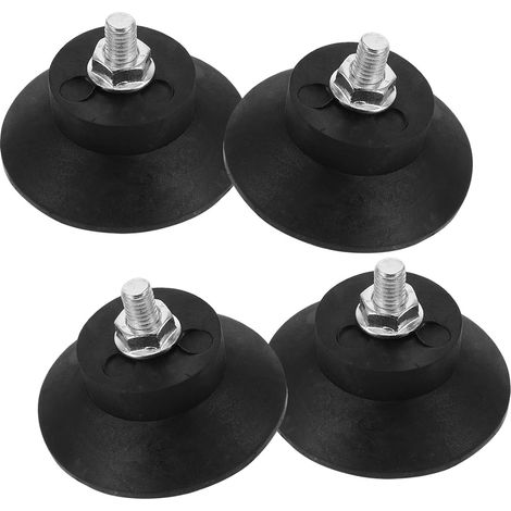 Patins anti-vibrations en caoutchouc noir M6 (1/5)