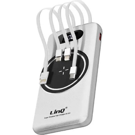 Trade Shop - Powerbank Desde 15000 Mah Con Ricarica Wireless Rpida Usb / Usb-c Con Cavi Tt15808 - (1/5)
