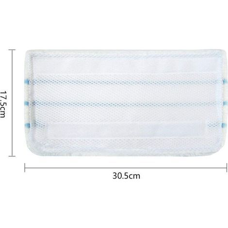 Accessoires pour balais vapeur, 3 patins microfibre pour nettoyeur vapeur, 17.5 x 30.5 cm, Compatibles avec balais vapeur BLACK+DECKER, FSM1610,FSM1630,FSM1300, SMH1621 etc, Fontainebleau (1/4)