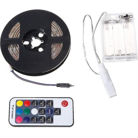 Bandes lumineuses LED 5V, lampes télécommandées à 17 touches, décoration intérieure et extérieure à faire soi-même (1/4)