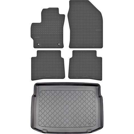 Toyota Corolla XII E210 Hatchback desde febrero de 2019. JUEGO: alfombrillas de goma para coche + alfombrilla para maletero. (1/5)