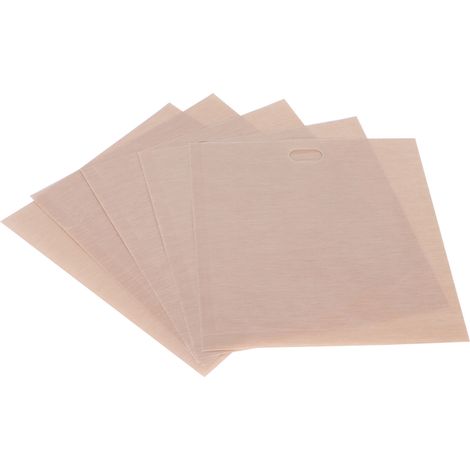 Lot de 5 Sachets Réutilisables Antiadhésifs pour Cuisson au Micro-Ondes, Gril, Cuisson Barbecue, Alimentaire Grade, 17x19cm (1/5)