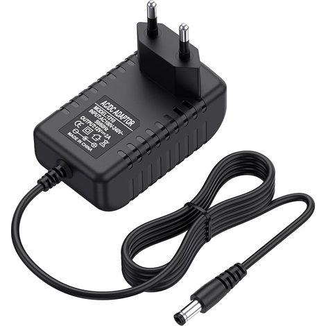 Adaptateur Secteur 12V 2A 24W Universel pour Haut-Parleurs, Bandes LED, Routeurs, Caméras CCTV et Appareils Électroniques Alimentation 12V 2A Transformateur AC DC Câble (12/2A) (1/3)