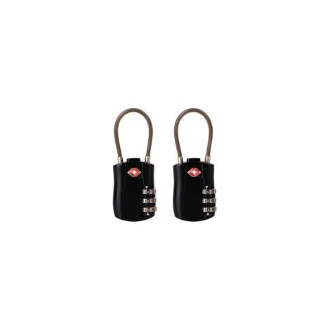 Lot de 2 cadenas TSA à combinaison 3 chiffres – Cadenas de voyage en alliage de zinc – Sécurise bagages et sacs à dos (1/5)