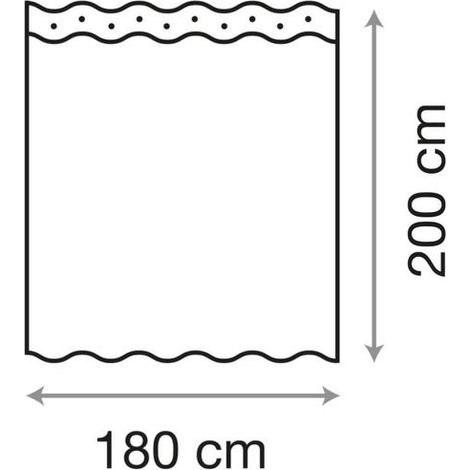 Tenda da doccia in piuma 180 x 200 cm (1/2)