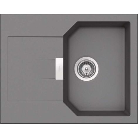 Schock Einbauspüle Cristalite Manhattan D-100 XS A GCR Croma Exzenterbedienung (1/2)