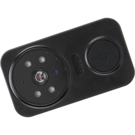 Sonnette vidéo sans fil avec son bidirectionnel, contrôle via application, vision nocturne infrarouge HD et WiFi pour la maison (1/5)