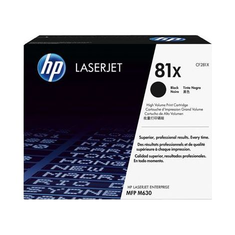Cartuccia Toner Nera HP 81X per LaserJet Enterprise MFP M630 / M605 / M606 (1/5)