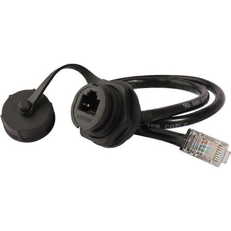 Câble d'extension réseau M25 pour ordinateur portable, Ethernet LAN, connecteur RJ45, signal CAT6, prise femelle, panneau de 0,5 m (1/5)