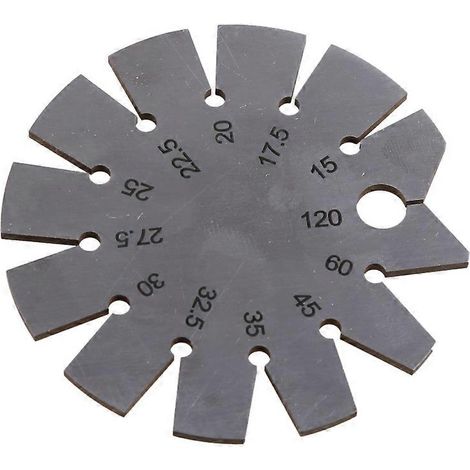 Rapporteur d'angle biseauté en acier inoxydable 15-120 degrés, outil de mesure durable (1/5)