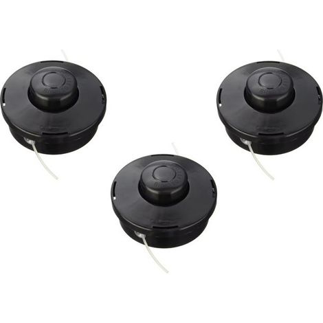 Set mit 3 universellen Schneidköpfen aus schwarzem PP, automatisches Gewindeschneiden ohne Demontage (1/5)