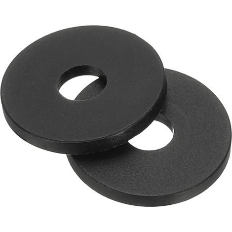 Lot De 50 Rondelles Plates En Nylon M6 x 6mm ID x 20mm OD Noir (1/5)