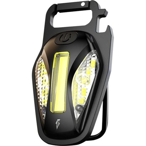 Lamp door-keys for tents, camping, lamp of work rechargeable, lamp of camping, lamp of camping rechargeable, porte-nom, aluminum alloy, LED (1/5)