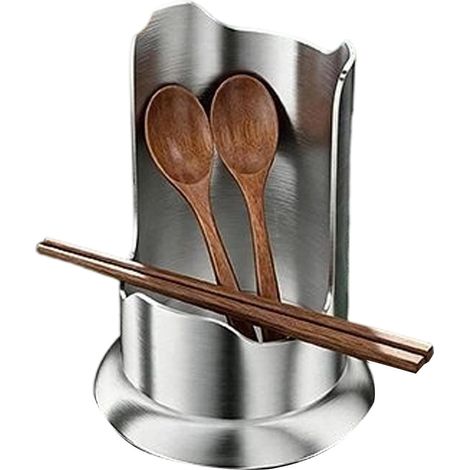 Porte-Cuillère Pour Cuisinière Support En Acier Inoxydable Pour Couvercles Support Cuillère Cuisine Pour Maison, Salle À Manger, Appartement, Comptoir, Tabl (1/5)
