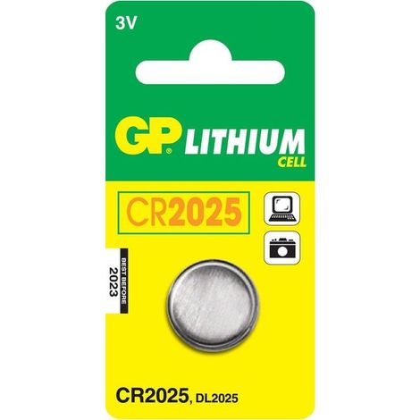 Batteria al Litio a Bottone 3V CR2025 (Blister 1 Pezzo)