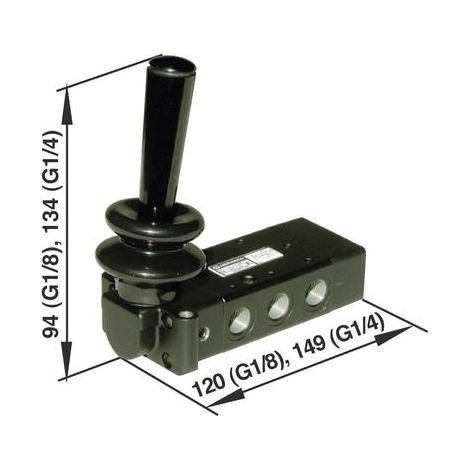 Norgren X3347802 Válvula neumática de aluminio 10 bar
