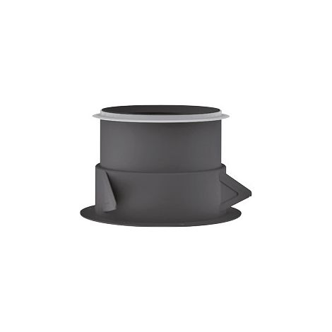 Manchon de fixation plastique placo 3 griffes à joint pour bouches d'extraction D100mm Lg100mm NATHER 557169
