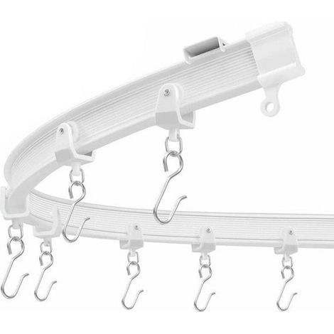 Tringle à rideaux flexible et sécable de 1 mètre (lot de 2) (1/5)