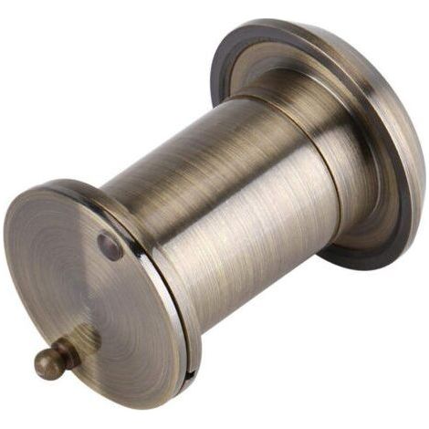 Spioncino per porta HD da 22 mm con angolo di visione di 220° e copertura per la privacy. Accessorio robusto e antifurto per porte. Vetro ottico color rame (bronzo). (1/4)