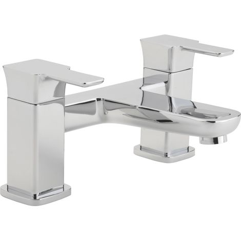 Sagittarius Gramercy Bath Filler Tap Pillar Mounted - Chrome