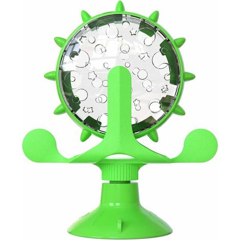 Multifonctionnel Slow Food QI Toy pour Chiens et Chats, Pet Slow Feeder Toys Jouet interactif Educational Safe Durable Pet Supplies Empêcher de Manger trop Vite (Vert)