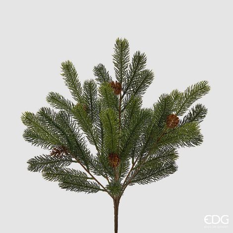 EDG Enzo De Gasperi Cespuglio di Pino Artificiale con Pigne Green H47 cm – Decorazione di Natale (1/3)