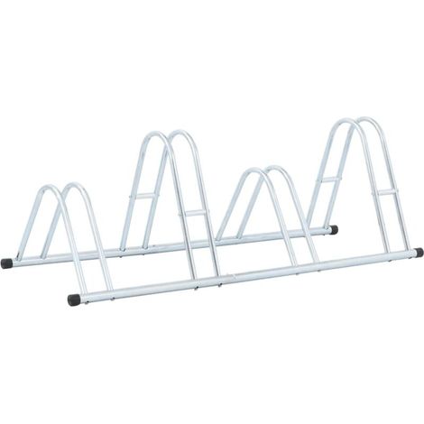 Freistehender Fahrradständer für 4 Fahrräder, verzinkter Stahl (1/5)