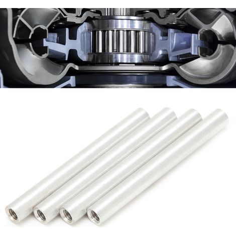 10 Pièces Entretoises Filetées Femelles Rondes en Alliage d'Aluminium M4x0.7mm - Longueur 48mm