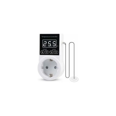 Thermostat Prises de RéGulateur de TempéRature NuméRique,Thermostat de Chauffage avec Sonde Ntc