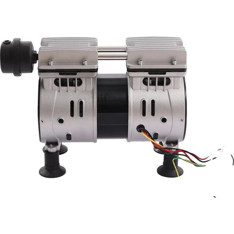Pompe à vide, 550W de puissance, fonctionnement sans huile, 220V, Argent (1/2)