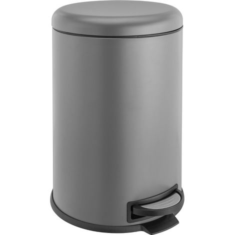 SVITA T20 Poubelle grise 20 litres Poubelle à pédale Poubelle de cuisine (1/4)