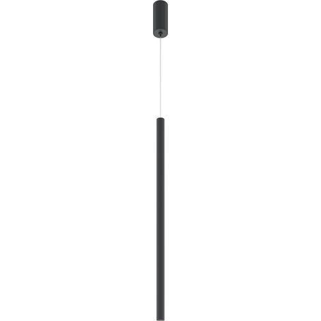 Suspension tube longue noire LED 6W 4000K Maytoni
