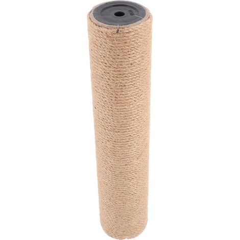 Griffoir pour Chat D’intérieur en Corde de Jute Naturelle 30 Cm, Poteau à Gratter Résistant à L’Usure, Accessoire de Rechange pour Arbre à Chat Vertical, pour Jeu et Griffades (1/5)