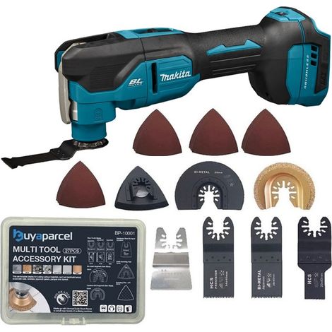 Makita DTM53Z 18v LXT Brushless Multi Tool Keyless Blade + 27pc Set Plunge Blade (1/5)