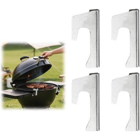 Set of 4 Universal Stainless Steel Spacers for Hobs, Fire Pits, Griddles, Spherical Grills, Grill Discs (1/5)